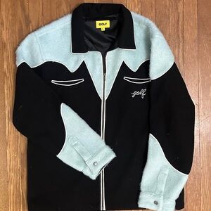 Golf Wang Black and baby blue Western Style Jacket